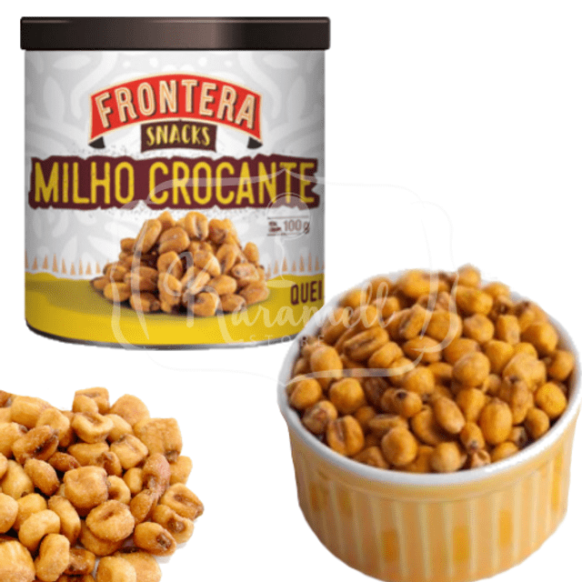Milho Crocante Frontera -  Snack Sabor Queijo - Linha Premium