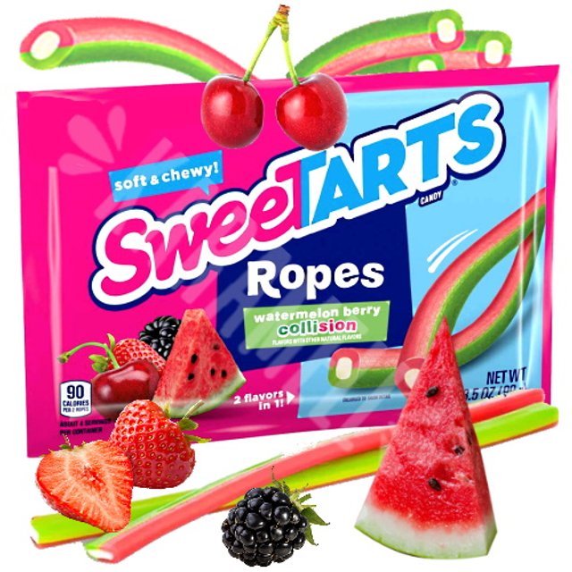 Balas SweeTarts Ropes Watermelon Berry Collision - México | Karamell Store