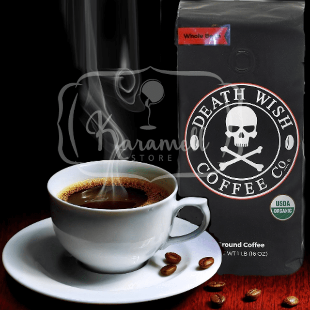 Café em Grãos * Death Wish * O mais forte do mundo - Whole Bean Coffee - 454 gramas