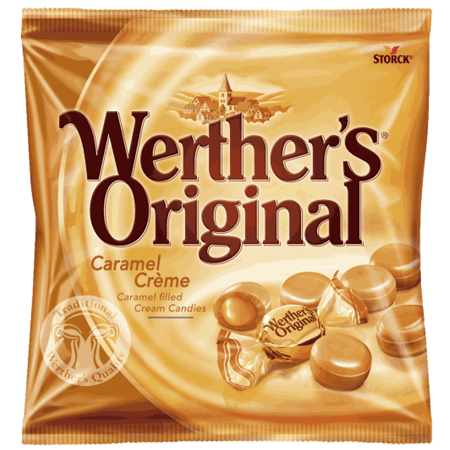 Balas Importadas Alemanha - Werther´s Original - Sabor: Caramel Crème