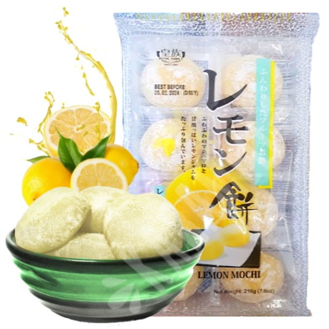 Lemon Mochi Royal Family - Bolinho Arroz Moti Limão - Importado