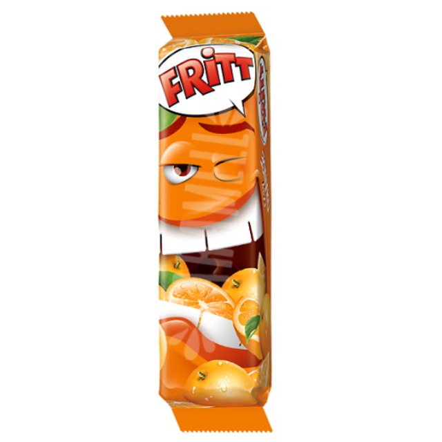 Bala Mastigável Orange Chewy Candy - Fritt - Importado Polônia