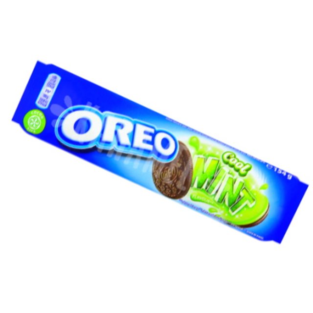 Oreo Cool Mint - Biscoito Cacau Recheio Menta - Importado Hungria