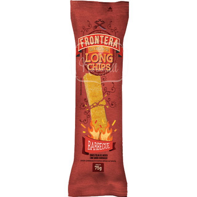 Long Chips Frontera - Snacks Sabor Barbecue - Importado da Letônia