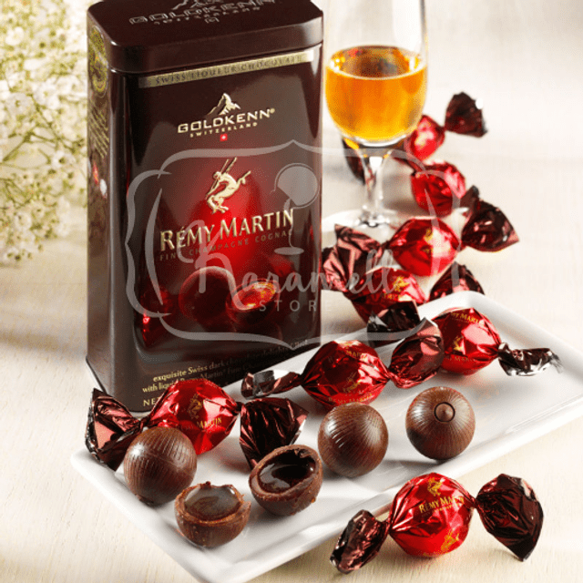 Goldkenn Rémy Martin - Embalagem Metálica - Chocolate Importado Suíça