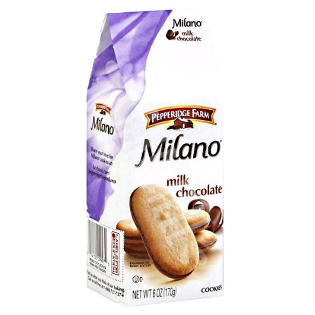 Biscoito sabor Baunilha recheio Chocolate ao leite Milano - EUA