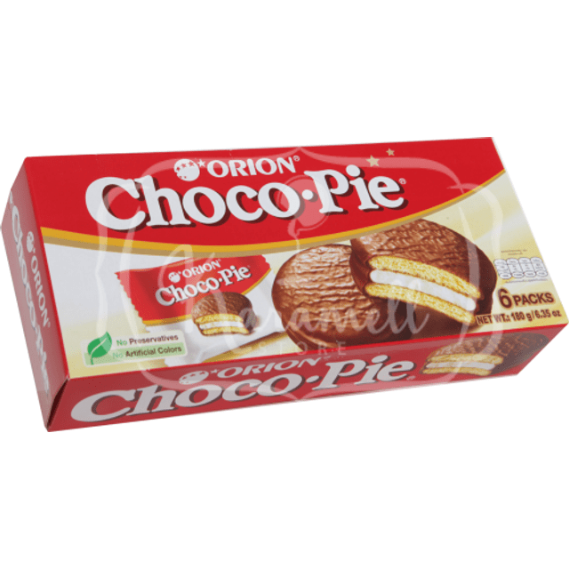 Bolacha Chocolate e Marshmallow - Choco Pie da Orion - Importado