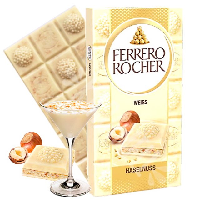 Chocolate White Hazelnuss Ferrero Rocher - Importado Alemanha
