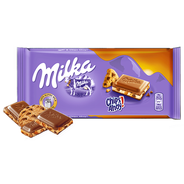 Milka Chips Ahoy - ATACADO 6 Chocolates - Importado