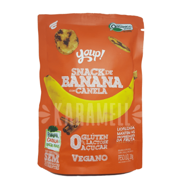 Snack de Banana com Canela - Vegano - Youp