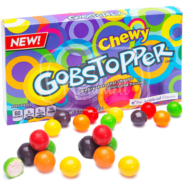 Wonka Gobstopper Chewy Candy - Balas de Frutas - Importado dos Estados Unidos