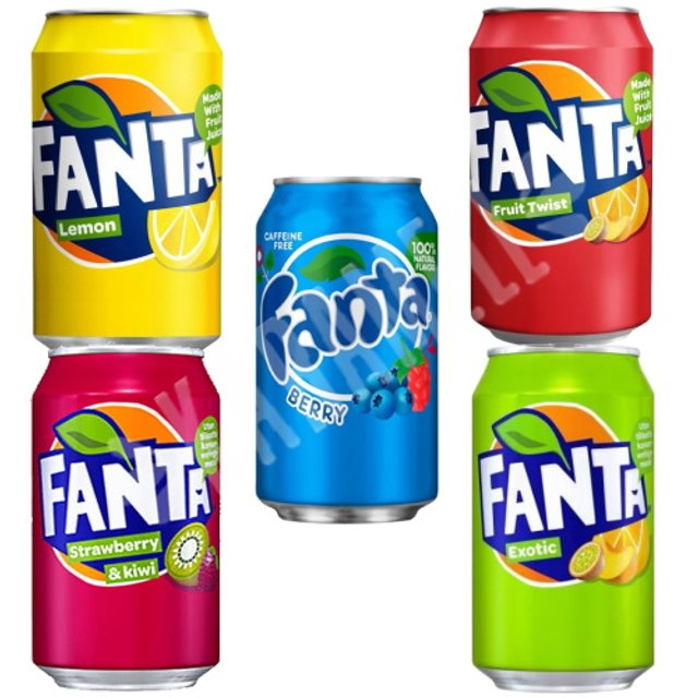 Box 5 Assortment Refrigerantes Fantas Importados - Cristal Mix N.02