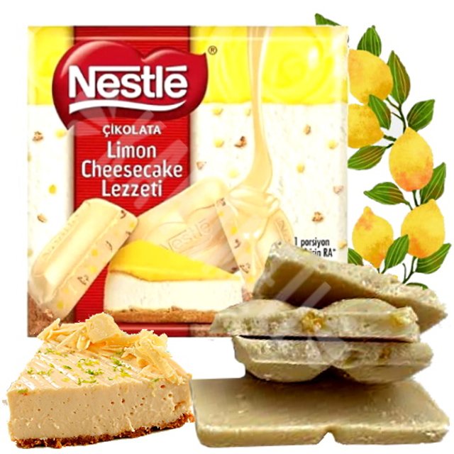 Chocolate Branco Limon Cheesecake Lezetti - Nestlé - Importado Turquia 