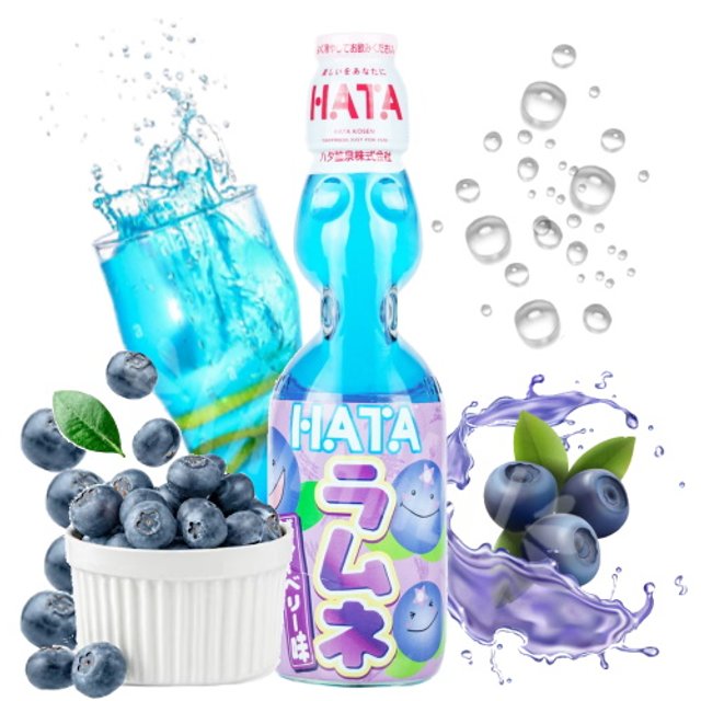 Refrigerante Ramune Sabor Blueberry Soda - Importado