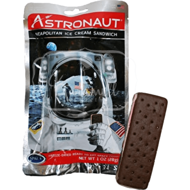 Sorvete de Astronauta - Neapolitan Ice Cream Sandwich - Importado EUA