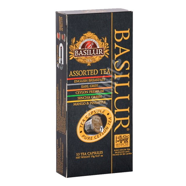 Chá Basilur - Tea Pure Ceylon - Compatível cápsulas Nespresso - Importado