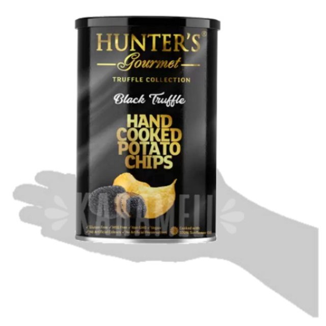 Hand Cooked Potato Chips Black Truffle - Hunter`s - Emirados Àrabes