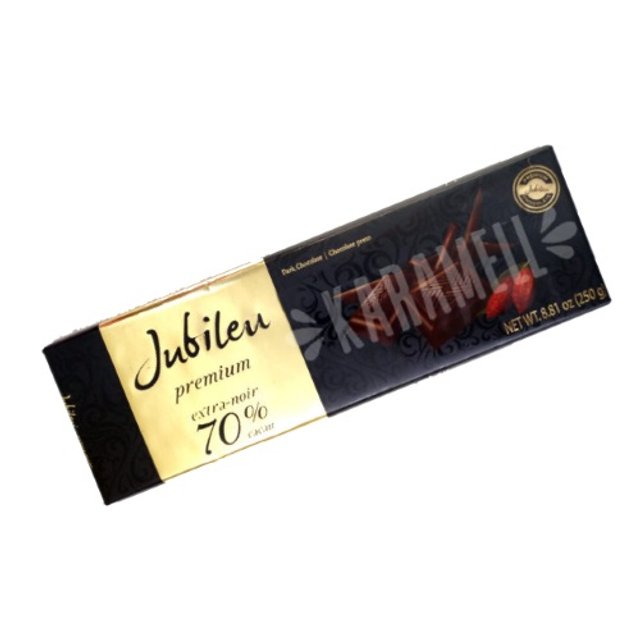 Barra Chocolate Amargo Jubileu Premium 70% Cacau - Importado Portugal