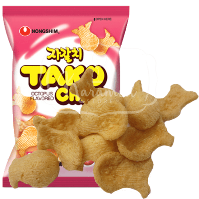 Guloseimas Importadas da Coreia - Nongshim Tako Octopus Chips