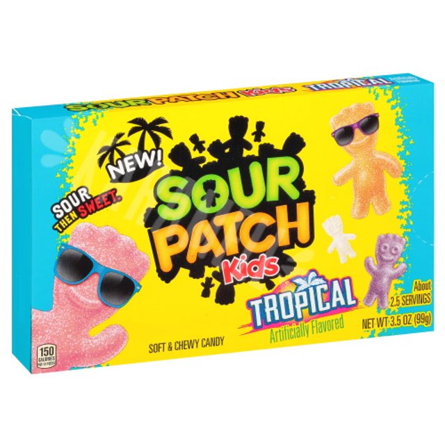 Balas Sour Patch Kids Tropical Soft Chewy Candy - Importado México