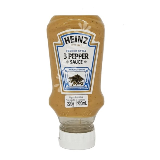 Molho 3 Pepper Sauce 220ml - Heinz - Importado Polônia | Karamell Store