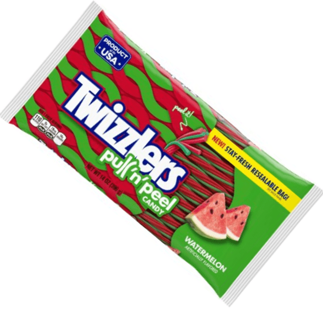 Twizzlers Pull N' Peel Watermelon - Melancia - Pacote GIGANTE - Ed. Especial - Importado EUA - 396g