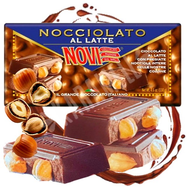 Chocolate Gran Nocciolato al Latte - Novi - Importado Itália