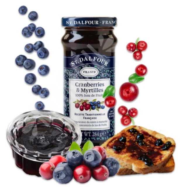 Geleia Cranberry Blueberry Sugar Free - St. Dalfour - Importado França