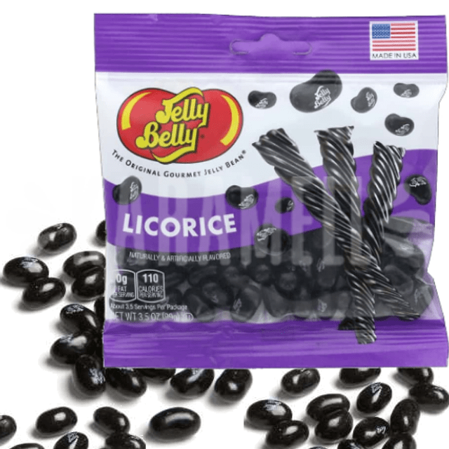 Balas sabor Licorice da Jelly Belly - Importado dos EUA