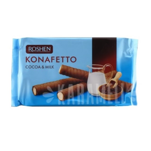 Wafer Recheado Creme Baunilha - Konafetto Cocoa & MIlk - Hungria