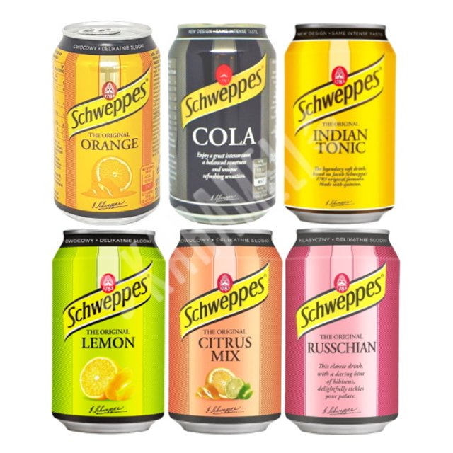 Kit 6 (Seis) Schweppes Refrigerantes - Importado Polônia