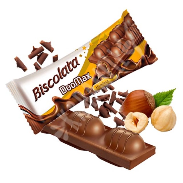 Biscoito Wafer DuoMax Creme Avelãs - Biscolata - Importado Turquia