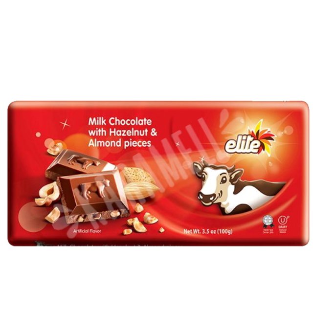 Chocolate Milk with Hazelnuts e Almonds - Elite - Importado Israel