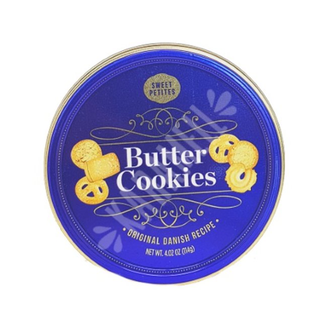 Lata Biscoitos Butter Cookies - Sweet Petites - Importado Sérvia
