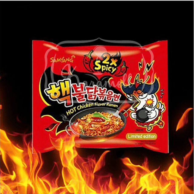 Samyang Hot Chicken Ramen Lamen Frango 2x Mais Picante Importado Karamell Store Samyang Hot Chicken Ramen Lamen Frango 2x Mais Picante Importado Karamell Store