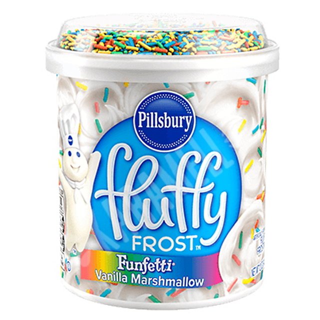 Fluffy Frost Funfetti Vanilla Marshmallow - Pillsbury - Importado EUA