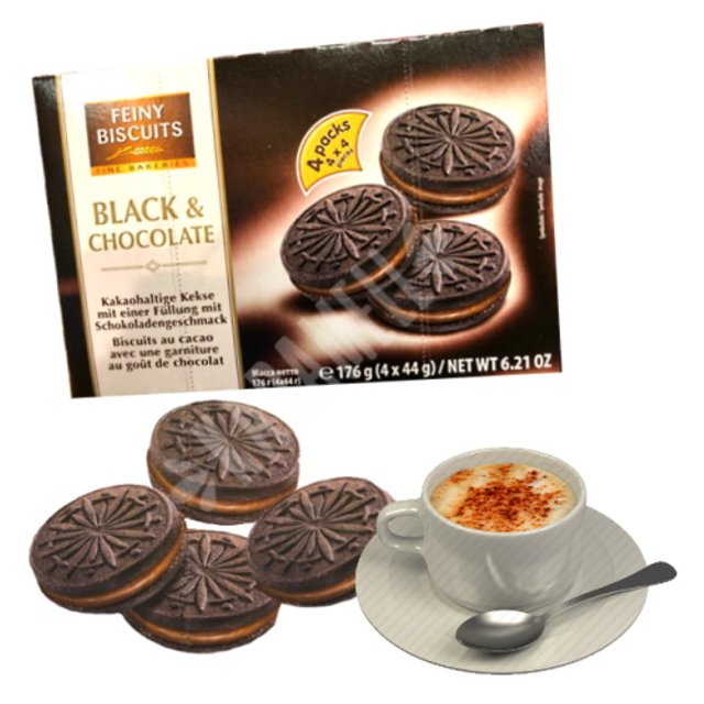 Biscoitos Black & Chocolate - Feiny Biscuits - Áustria