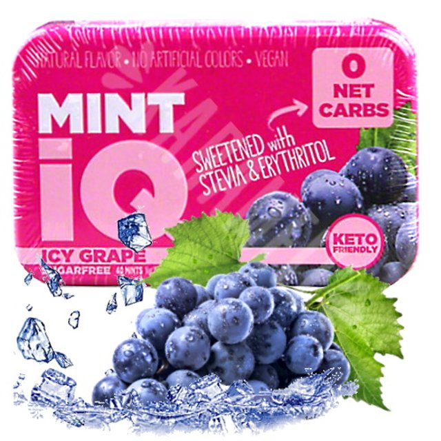 Balas Mint IQ Icy Grape - Importado Canadá