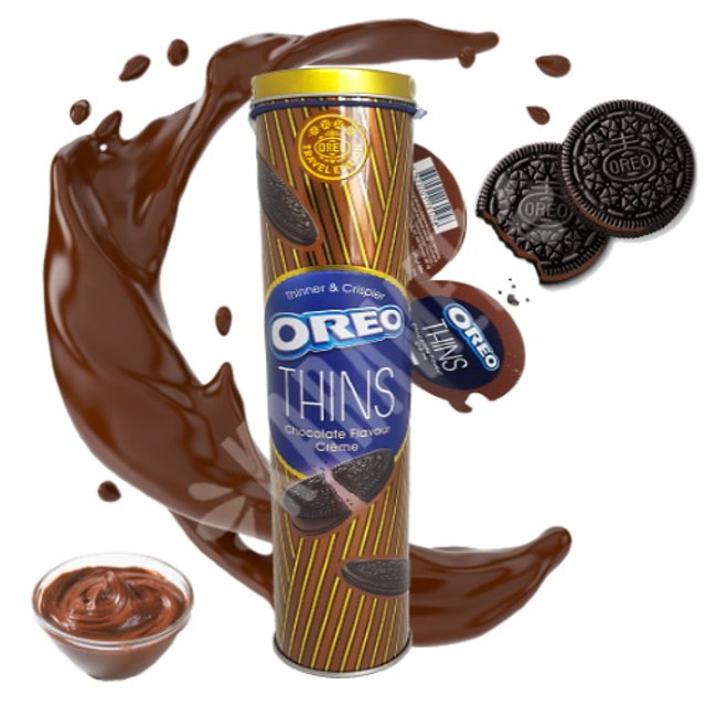 Biscoito Thins Creme de Chocolate - Oreo - Importado Holanda