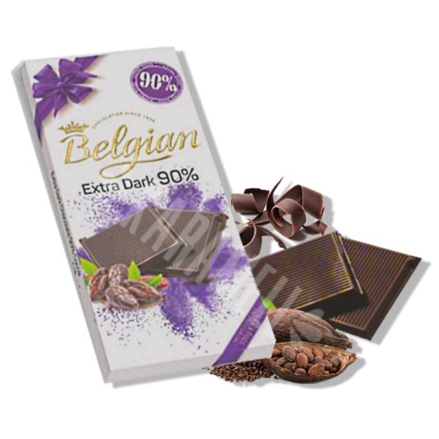 Chocolate Extra Dark 90% Belgian  - Importado Bélgica