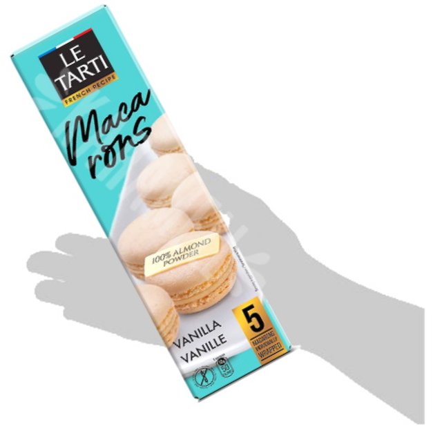 Macarons Vanilla - Biscoito Le Tarti - Importado Rússia