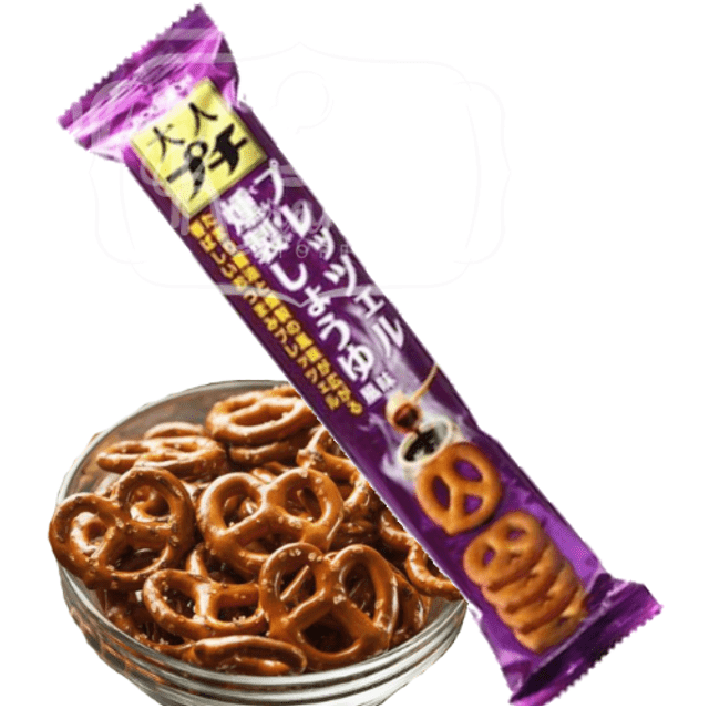 Bourbon Petit Pretzel Shoyu - Mini Pretzels Sabor Shoyu - Importado do Japão