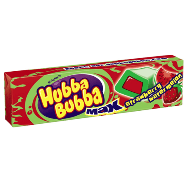 Chicletes Importados - Wrigley's Hubba Bubba Max - Morango & Melancia