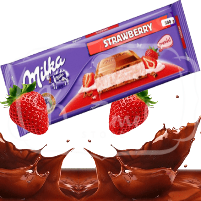 Milka Strawberry - Chocolate ao Leite & Morango - Importado Budapeste