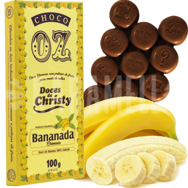 Chocolate recheado com Bananada - Choco OZ