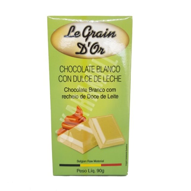 Chocolate Branco Recheio Doce Leite - Le Grain D'or - Bélgica