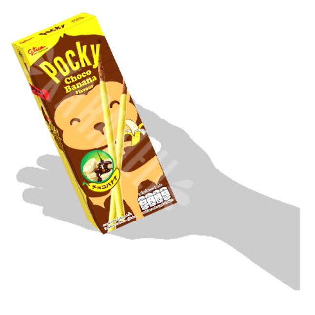 Pocky Biscoito Choco Banana - Glico - Importado Tailândia