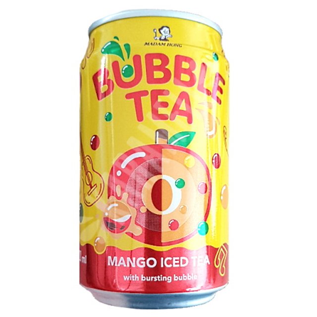 Chá Bubble Mango Iced Tea Madam Hong - Importado