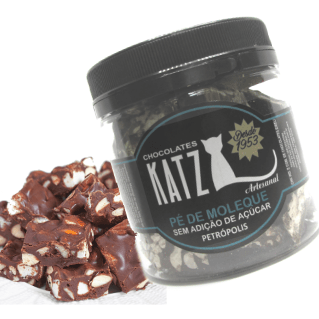 Katz - Chocolate Belga with Peanut Peaces - Linha Premium - Sugar Free / Sem Açúcar