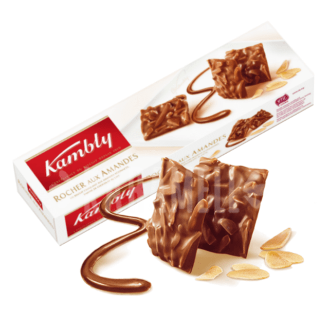 Biscoitos Crocantes Kambly com Amêndoas e Chocolate - Alemanha